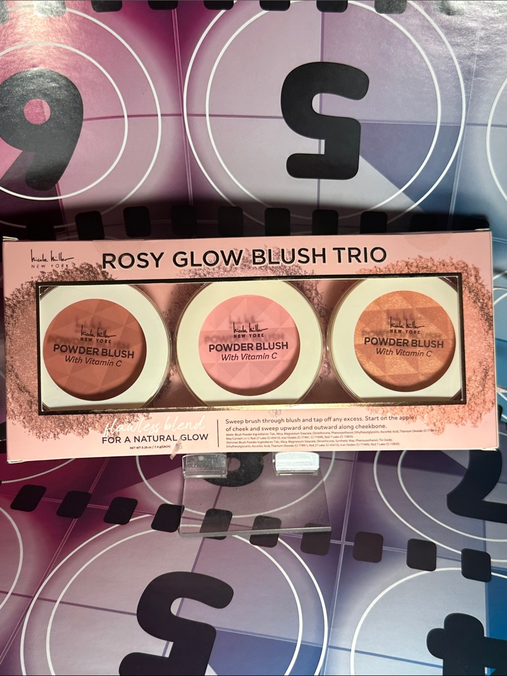 ⚡️Nicole Miller Rosy Glow Blush Trio — Peach, Pink & Coral Shades